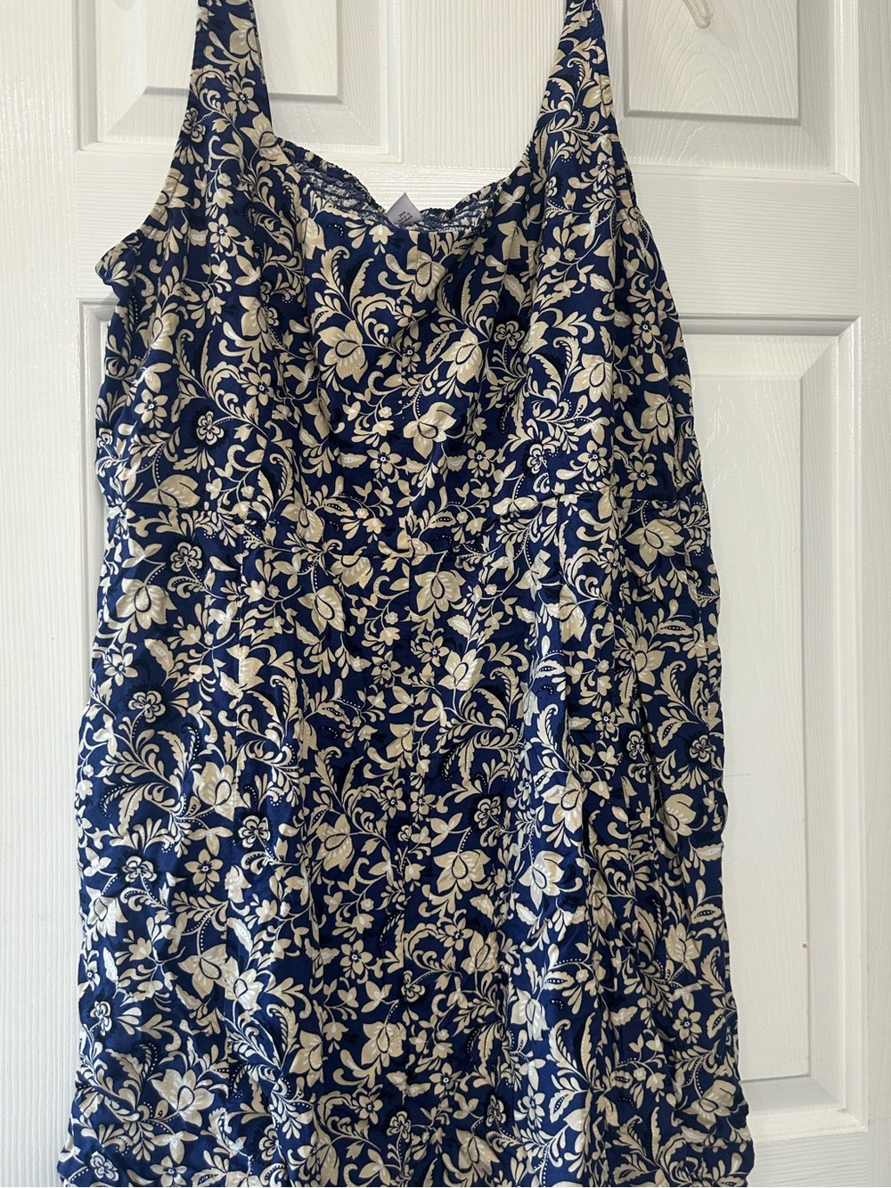 Old Navy Navy and Cream Floral Mini Dress